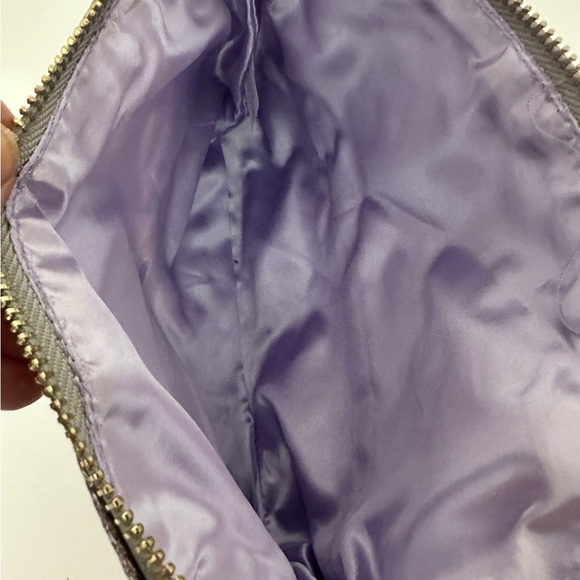 Nordstrom Lavender & Metallic Two-Tone Zip Cosmetic Bag - Picture 5 of 7
